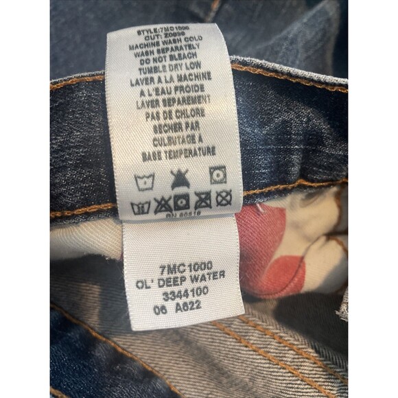 Vintage Lucky Brand Jeans Men’s Size 34R Classic Fit Medium Wash Wide Leg Y2K - Picture 10 of 11